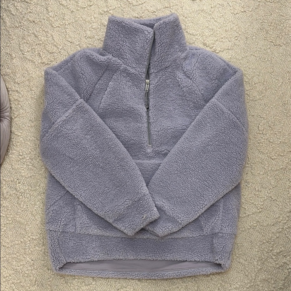 lululemon oversized half zip fleece scuba